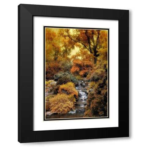 Japanese Rock Garden Black Modern Wood Framed Art Print with Double Matting by Jenney, Jessica