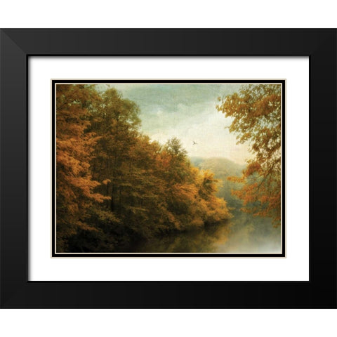 Transitions Black Modern Wood Framed Art Print with Double Matting by Jenney, Jessica