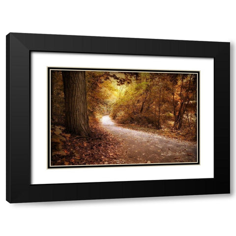 Enlightened Black Modern Wood Framed Art Print with Double Matting by Jenney, Jessica