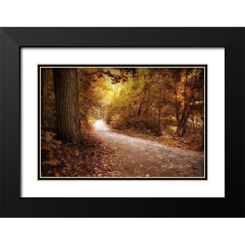 Enlightened Black Modern Wood Framed Art Print with Double Matting by Jenney, Jessica