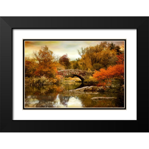 Autumn Epilogue Black Modern Wood Framed Art Print with Double Matting by Jenney, Jessica