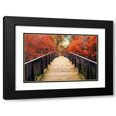 Ardent Autumn  Black Modern Wood Framed Art Print with Double Matting by Jenney, Jessica