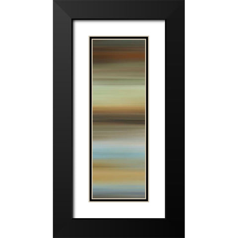 Abstract Horizon I Black Modern Wood Framed Art Print with Double Matting by McMasters, James