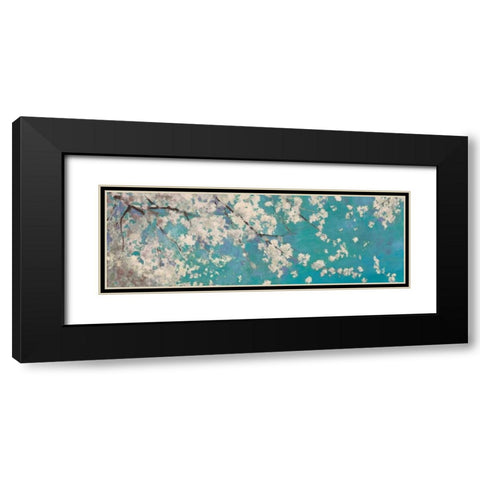 Osaka Blue II Black Modern Wood Framed Art Print with Double Matting by Jensen, Asia