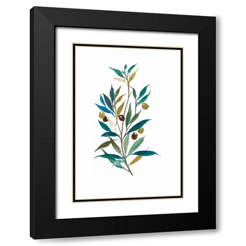 Olive II Black Modern Wood Framed Art Print with Double Matting by Jensen, Asia