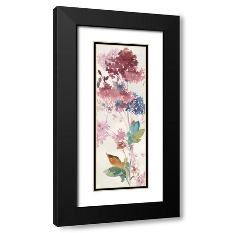 Hydrangea  Black Modern Wood Framed Art Print with Double Matting by Jensen, Asia