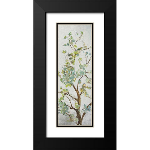 Sage Branch I Black Modern Wood Framed Art Print with Double Matting by Jensen, Asia