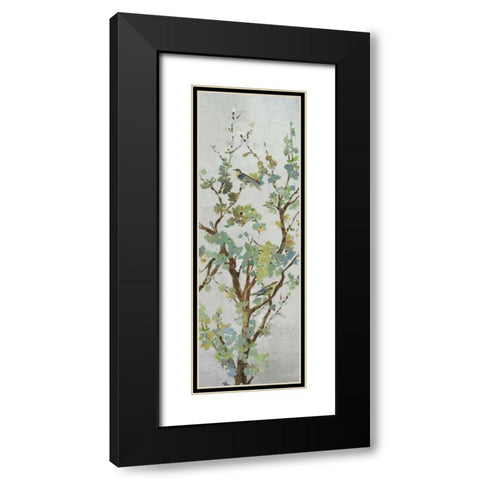 Sage Branch II Black Modern Wood Framed Art Print with Double Matting by Jensen, Asia