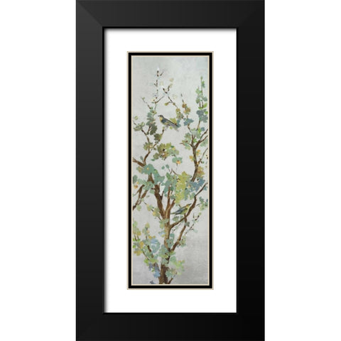 Sage Branch II Black Modern Wood Framed Art Print with Double Matting by Jensen, Asia