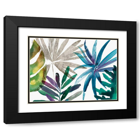 Tropic Sway II Black Modern Wood Framed Art Print with Double Matting by Jensen, Asia