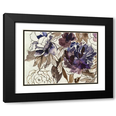 Japanese Garden III Plum Version Black Modern Wood Framed Art Print with Double Matting by Jensen, Asia