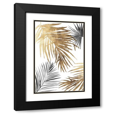 Tropical Palms II Black Modern Wood Framed Art Print with Double Matting by Jensen, Asia