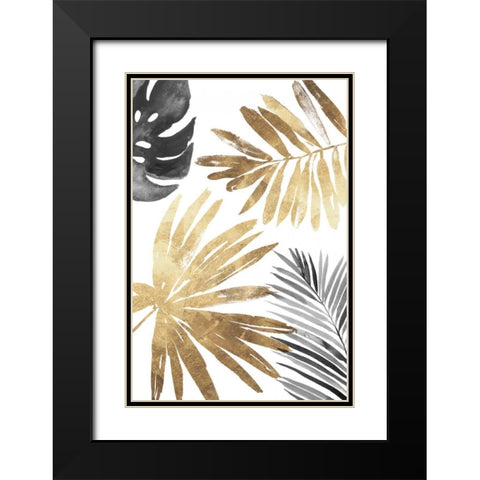 Tropical Palms III Black Modern Wood Framed Art Print with Double Matting by Jensen, Asia