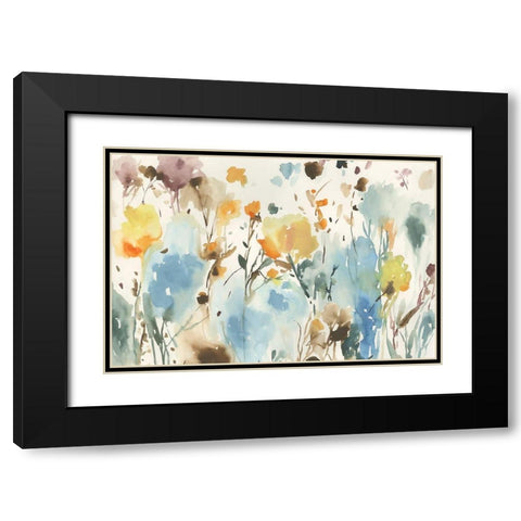 By the Garden Black Modern Wood Framed Art Print with Double Matting by Jensen, Asia