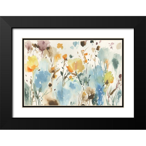 By the Garden Black Modern Wood Framed Art Print with Double Matting by Jensen, Asia