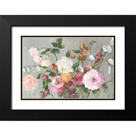 Contentment Black Modern Wood Framed Art Print with Double Matting by Jensen, Asia