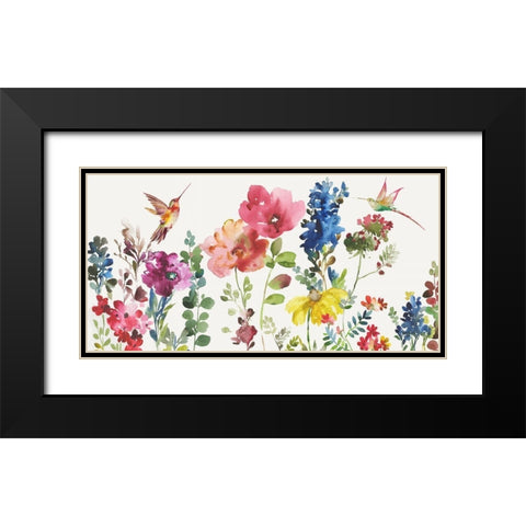 Garden Rumble Black Modern Wood Framed Art Print with Double Matting by Jensen, Asia