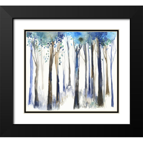 Intro  Black Modern Wood Framed Art Print with Double Matting by Jensen, Asia