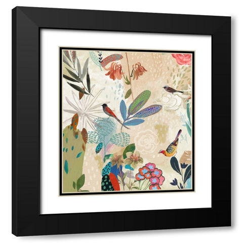 Where the Passion Flower Grows I Black Modern Wood Framed Art Print with Double Matting by Jensen, Asia