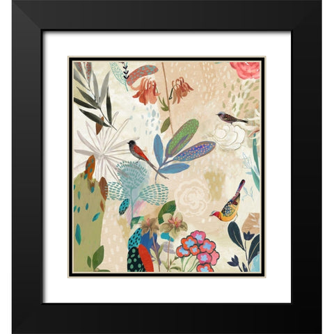 Where the Passion Flower Grows I Black Modern Wood Framed Art Print with Double Matting by Jensen, Asia