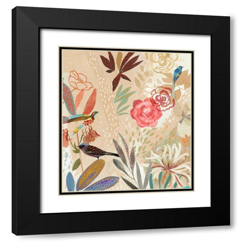 Where the Passion Flower Grows II Black Modern Wood Framed Art Print with Double Matting by Jensen, Asia