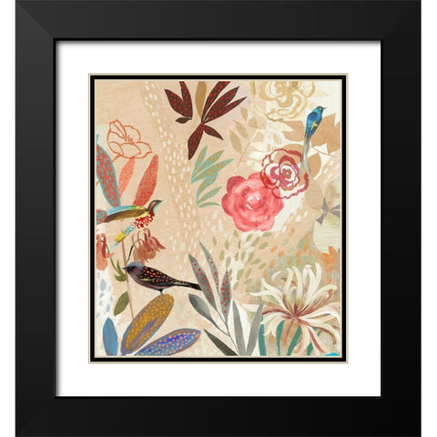 Where the Passion Flower Grows II Black Modern Wood Framed Art Print with Double Matting by Jensen, Asia