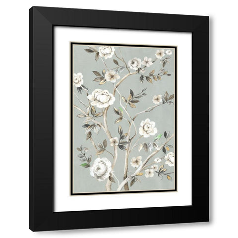 A Flower For You I Black Modern Wood Framed Art Print with Double Matting by Jensen, Asia
