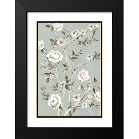 A Flower For You I Black Modern Wood Framed Art Print with Double Matting by Jensen, Asia