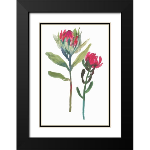 Spring is Purple II Black Modern Wood Framed Art Print with Double Matting by Jensen, Asia