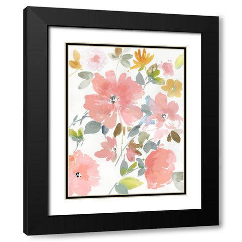 Soft Enamoring Black Modern Wood Framed Art Print with Double Matting by Jensen, Asia