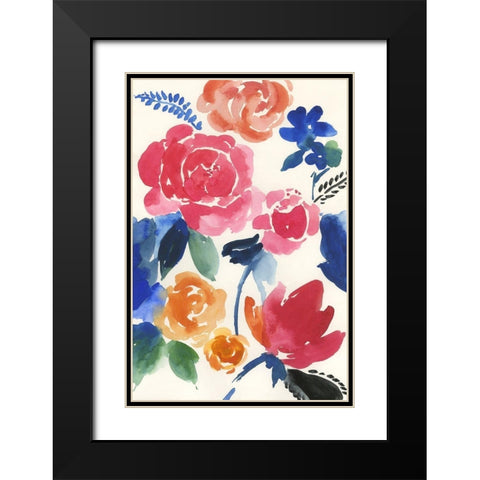 Julia  Black Modern Wood Framed Art Print with Double Matting by Jensen, Asia