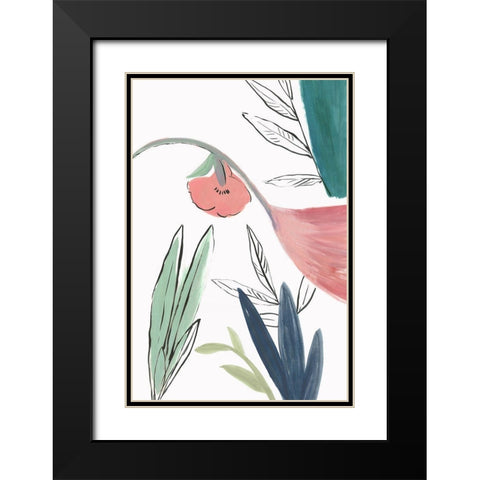 Hidden Beauty I Black Modern Wood Framed Art Print with Double Matting by Jensen, Asia