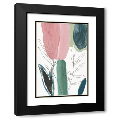 Hidden Beauty II Black Modern Wood Framed Art Print with Double Matting by Jensen, Asia