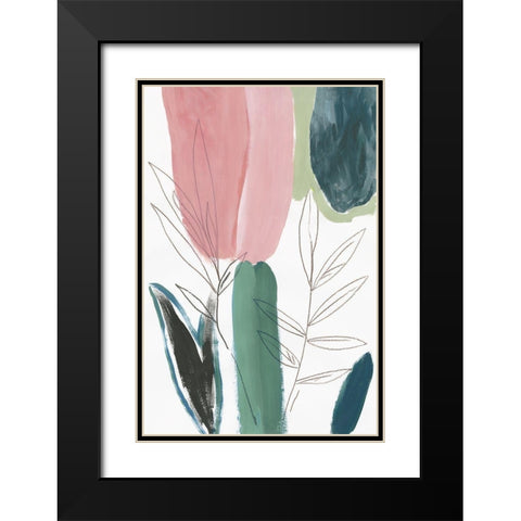 Hidden Beauty II Black Modern Wood Framed Art Print with Double Matting by Jensen, Asia
