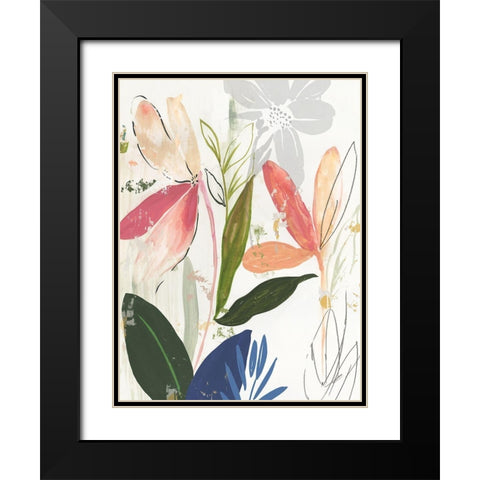 Lovely Companions Black Modern Wood Framed Art Print with Double Matting by Jensen, Asia