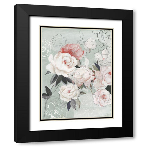 Whisper of Beauty Black Modern Wood Framed Art Print with Double Matting by Jensen, Asia