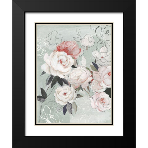 Whisper of Beauty Black Modern Wood Framed Art Print with Double Matting by Jensen, Asia