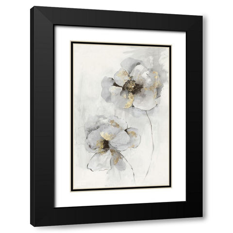 Silver Finesse I Black Modern Wood Framed Art Print with Double Matting by Jensen, Asia