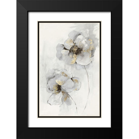 Silver Finesse I Black Modern Wood Framed Art Print with Double Matting by Jensen, Asia