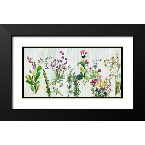 Forest Treasure Black Modern Wood Framed Art Print with Double Matting by Jensen, Asia