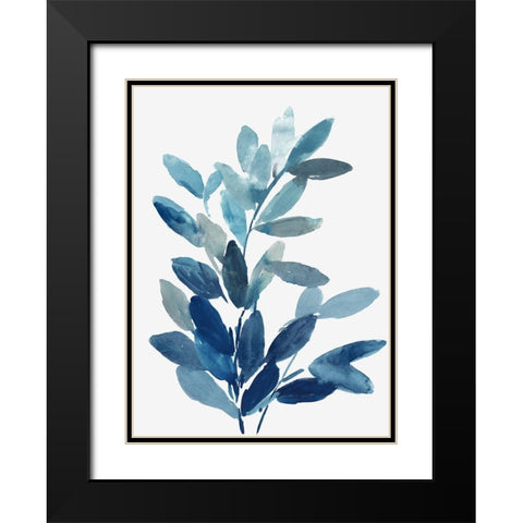 Night Whisper Black Modern Wood Framed Art Print with Double Matting by Jensen, Asia