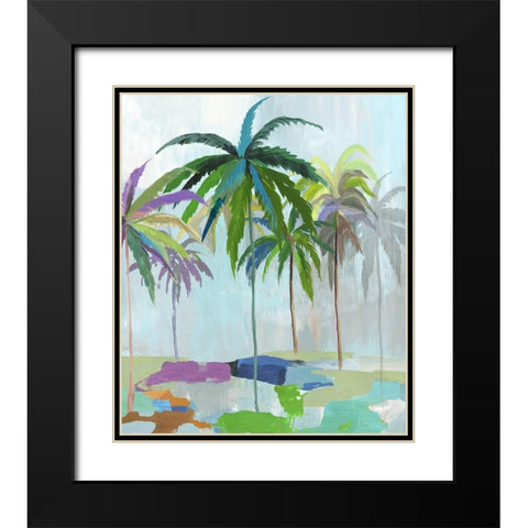 Tropical Summeer Black Modern Wood Framed Art Print with Double Matting by Jensen, Asia