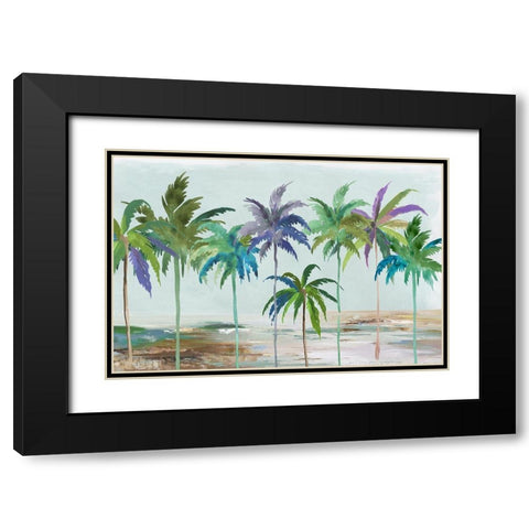 Tropical Dream Black Modern Wood Framed Art Print with Double Matting by Jensen, Asia