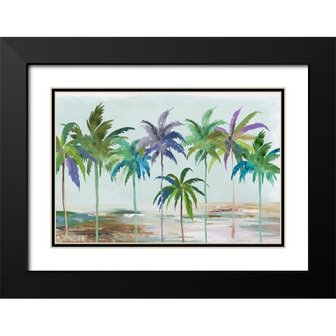 Tropical Dream Black Modern Wood Framed Art Print with Double Matting by Jensen, Asia