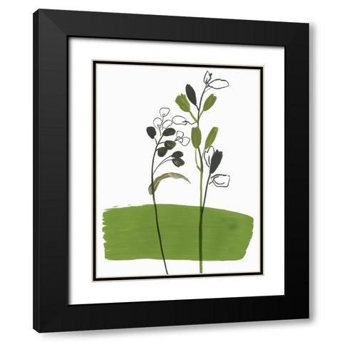 Little Herb I Black Modern Wood Framed Art Print with Double Matting by Jensen, Asia