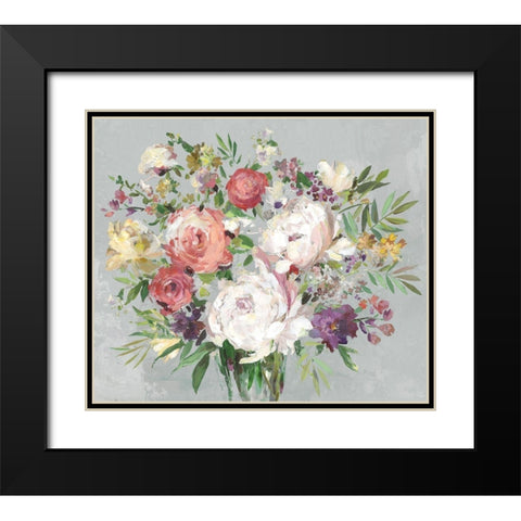 Gray Garden  Black Modern Wood Framed Art Print with Double Matting by Jensen, Asia