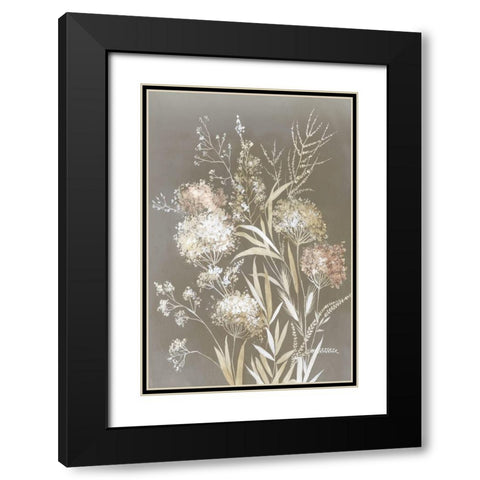 Delicate Bunch II Black Modern Wood Framed Art Print with Double Matting by Jensen, Asia