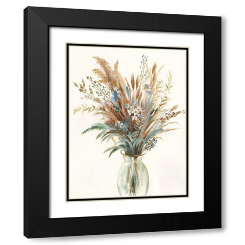 Fall Wild Flowers I  Black Modern Wood Framed Art Print with Double Matting by Jensen, Asia