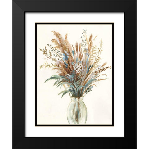 Fall Wild Flowers I  Black Modern Wood Framed Art Print with Double Matting by Jensen, Asia