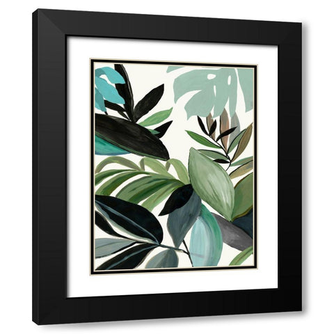 Multi Tropic II  Black Modern Wood Framed Art Print with Double Matting by Jensen, Asia